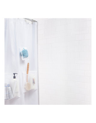 Medium Weight Peva Shower Curtain Liner, Shower Curtain With Pockets Ikea