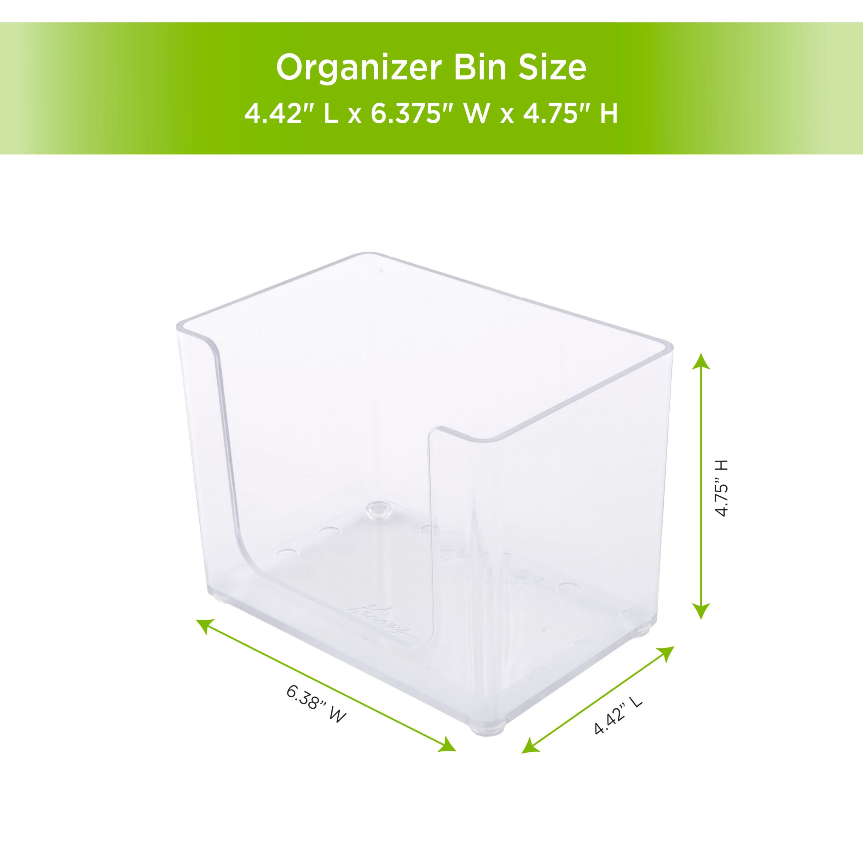 Kenney Storage Made Simple Drawer Organizer Bin, 2 Pack