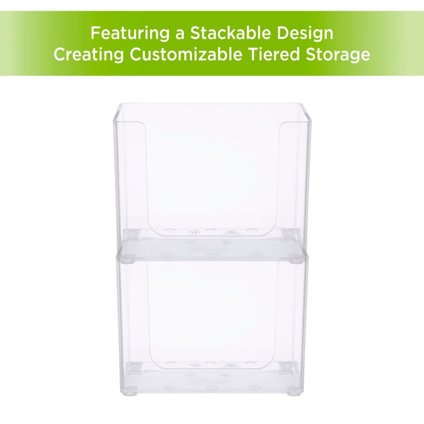 Kenney Storage Made Simple Drawer Organizer Bin, 2 Pack