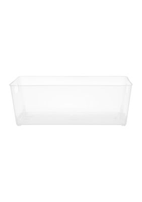 Kenney Storage Made Simple Organizer Bin with Handles, Set of 2, Clear
