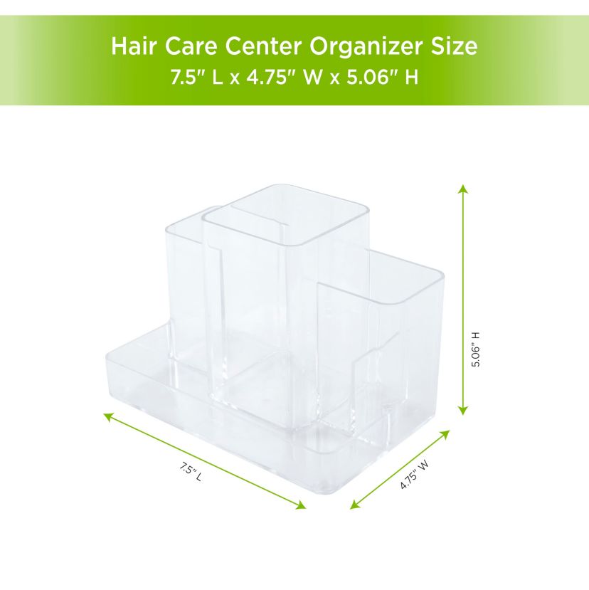 Kenney Storage Made Simple Bathroom Countertop Hair Care Center Organizer, Set of 2