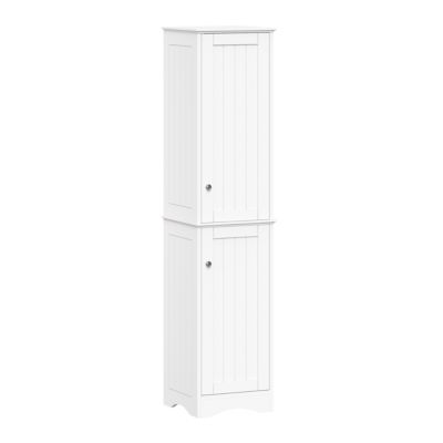 RiverRidge Home Ashland Two-Door Tall Slim Bathroom Storage Linen Cabinet Organizer