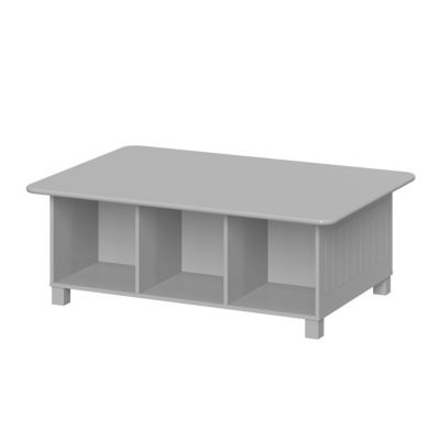 Kids 6 Cubby Storage Activity Table – Gray