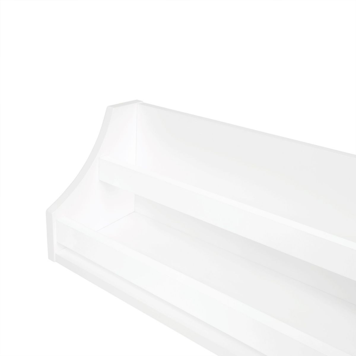 Kids Book Nook Wall Bookshelf – White (2 Pack)