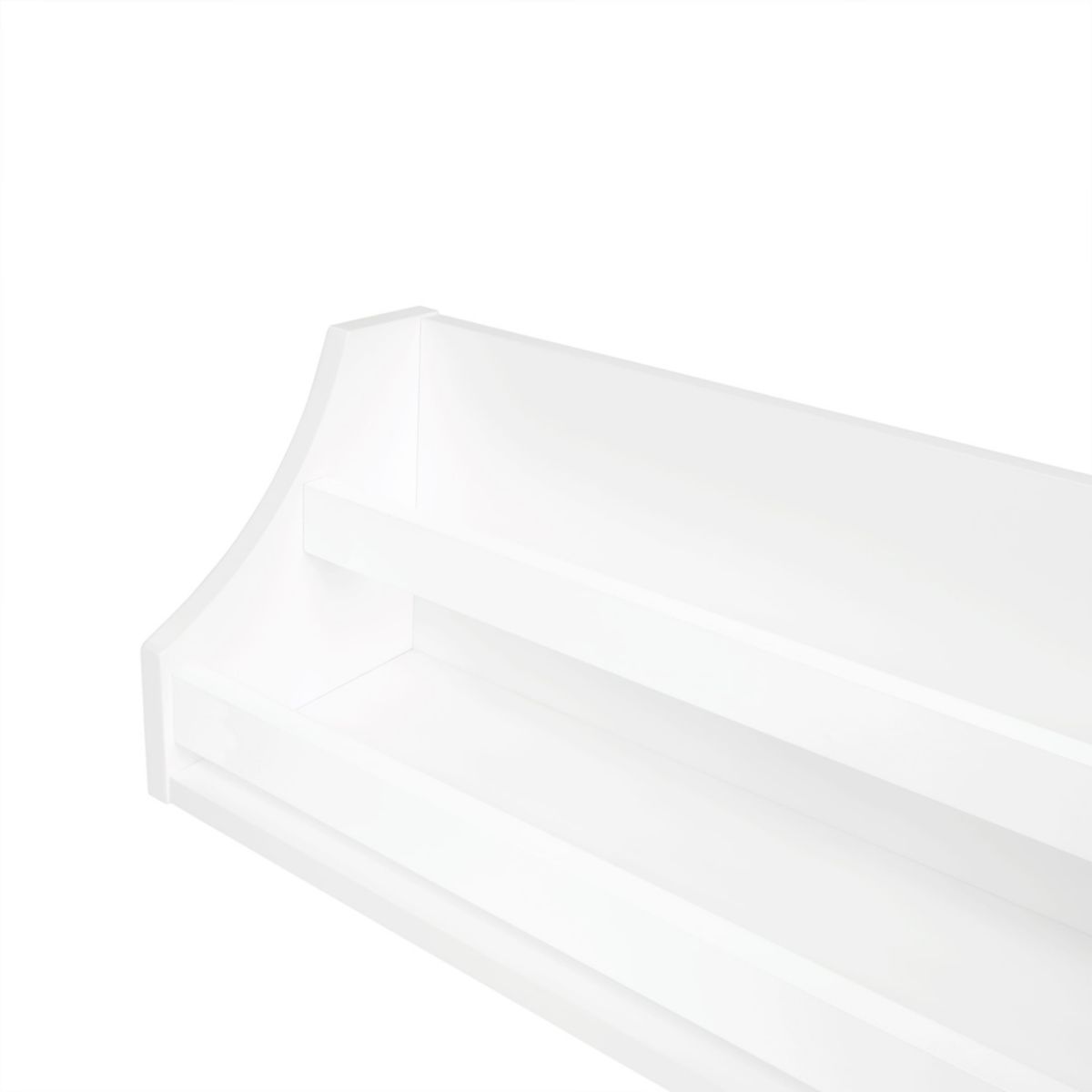 Kids Book Nook Wall Bookshelf – White (2 Pack)