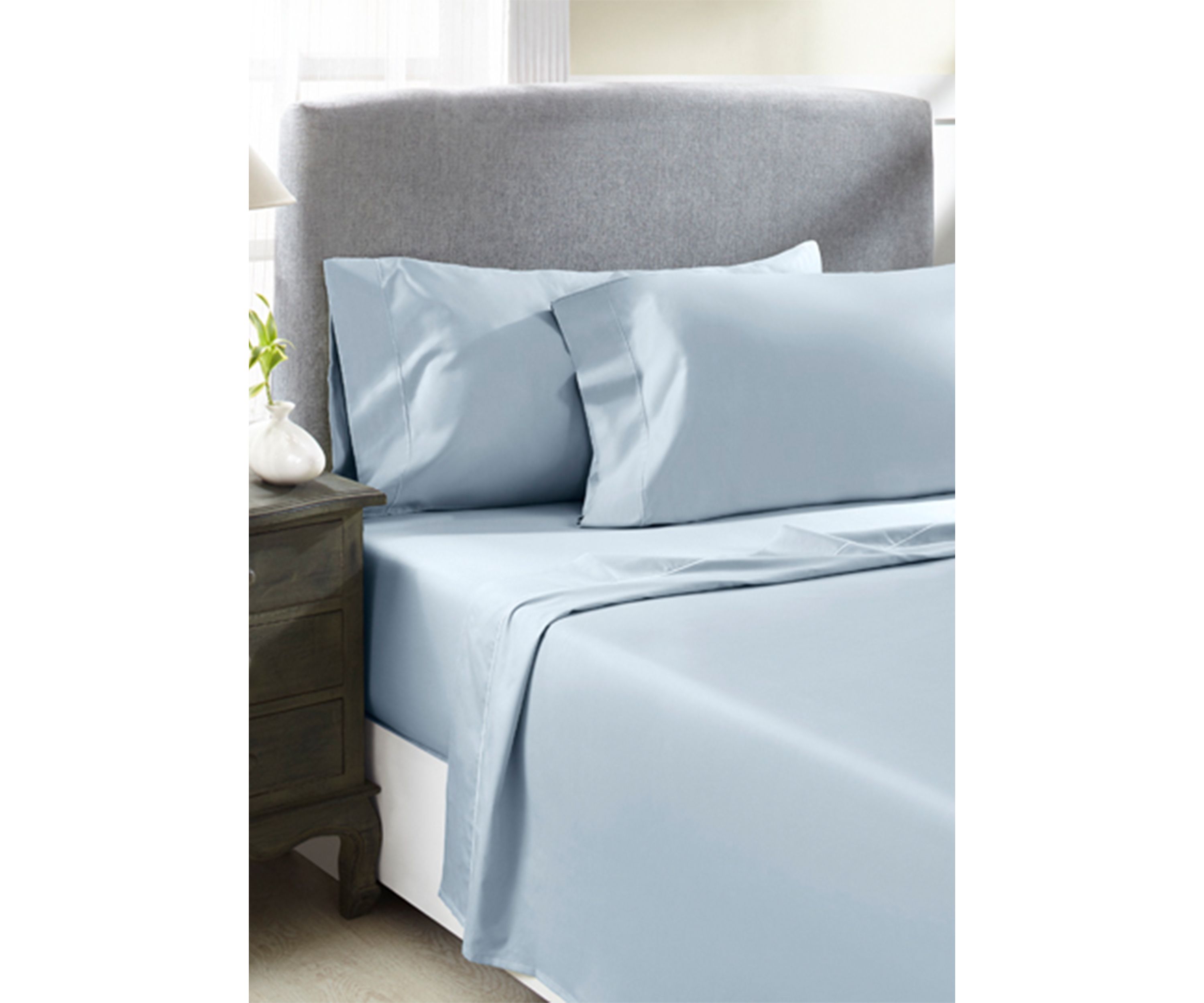 800 Thread Count Solid Sateen Bed Sheet Set
