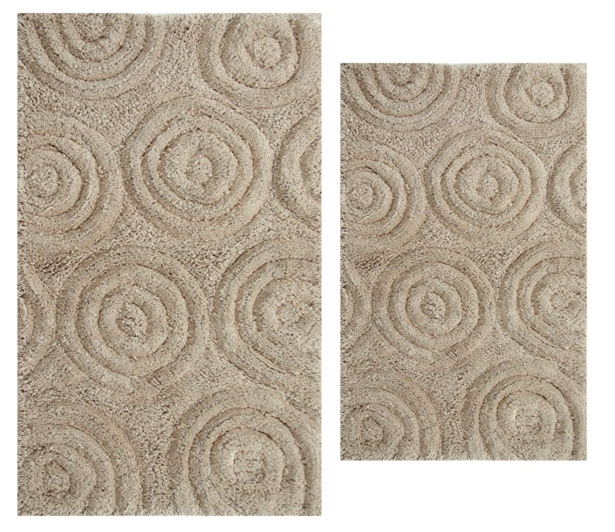 CIRCLES 20X30 24X40 Bath Rug Set