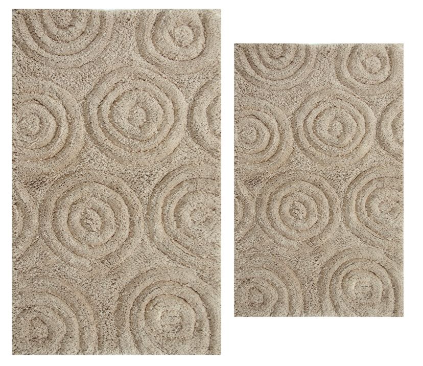 CIRCLES 20X30 24X40 Bath Rug Set