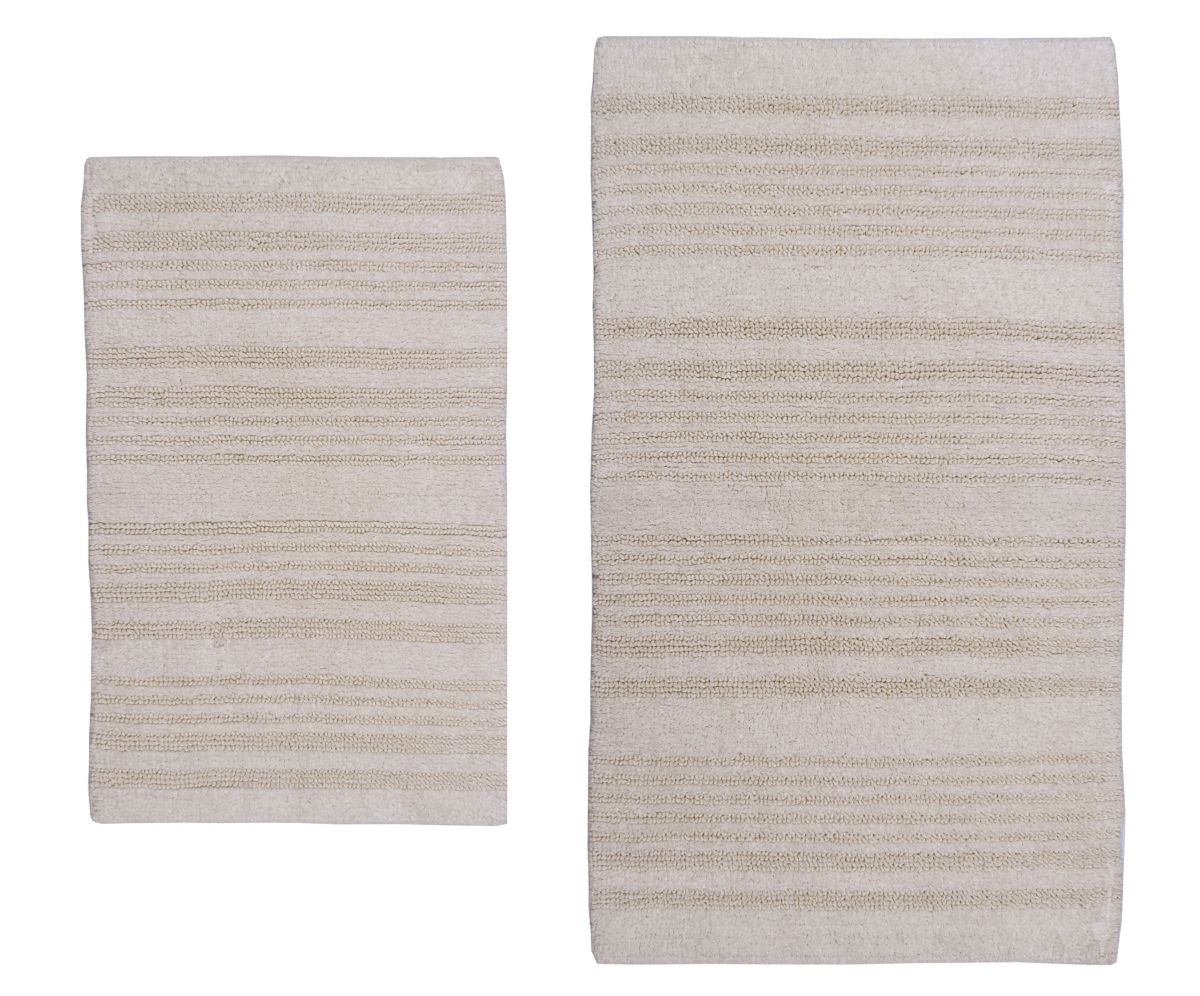 MULTI CHAIN 17X24 21X34 Bath Rug Set