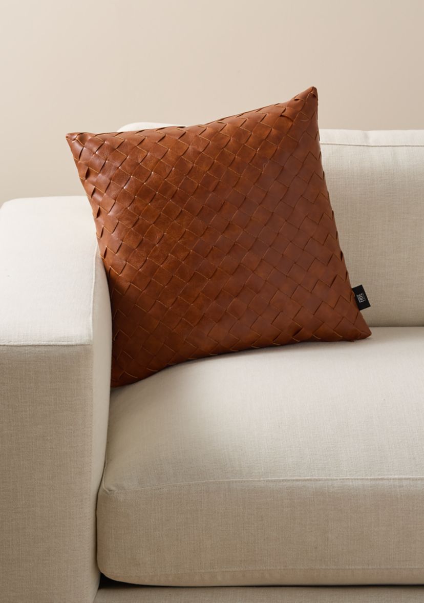 Cinnamon Woven Decorative Throw Pillow
