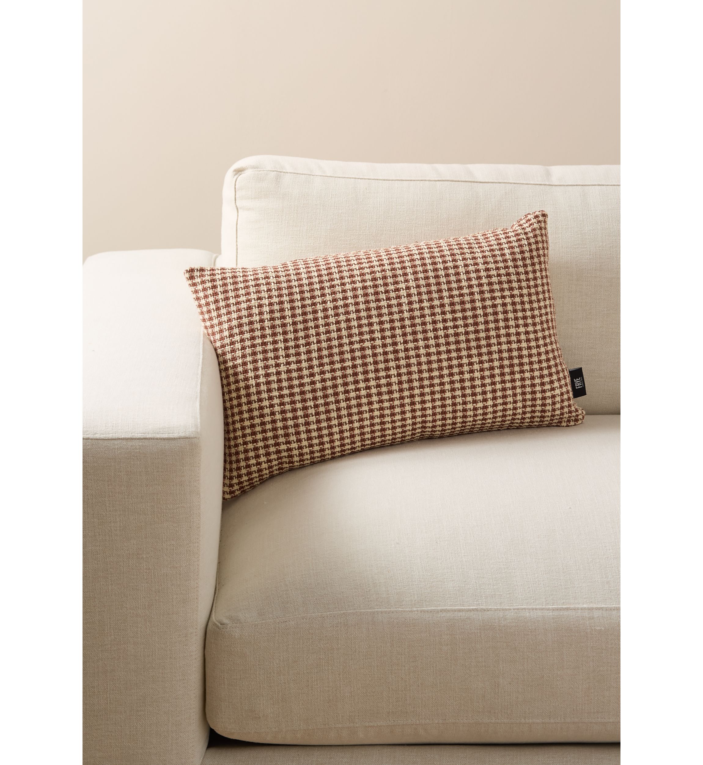 Cinnamon Woven Texture Decorative Throw Pillow
