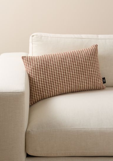 Cinnamon Woven Texture Decorative Throw Pillow