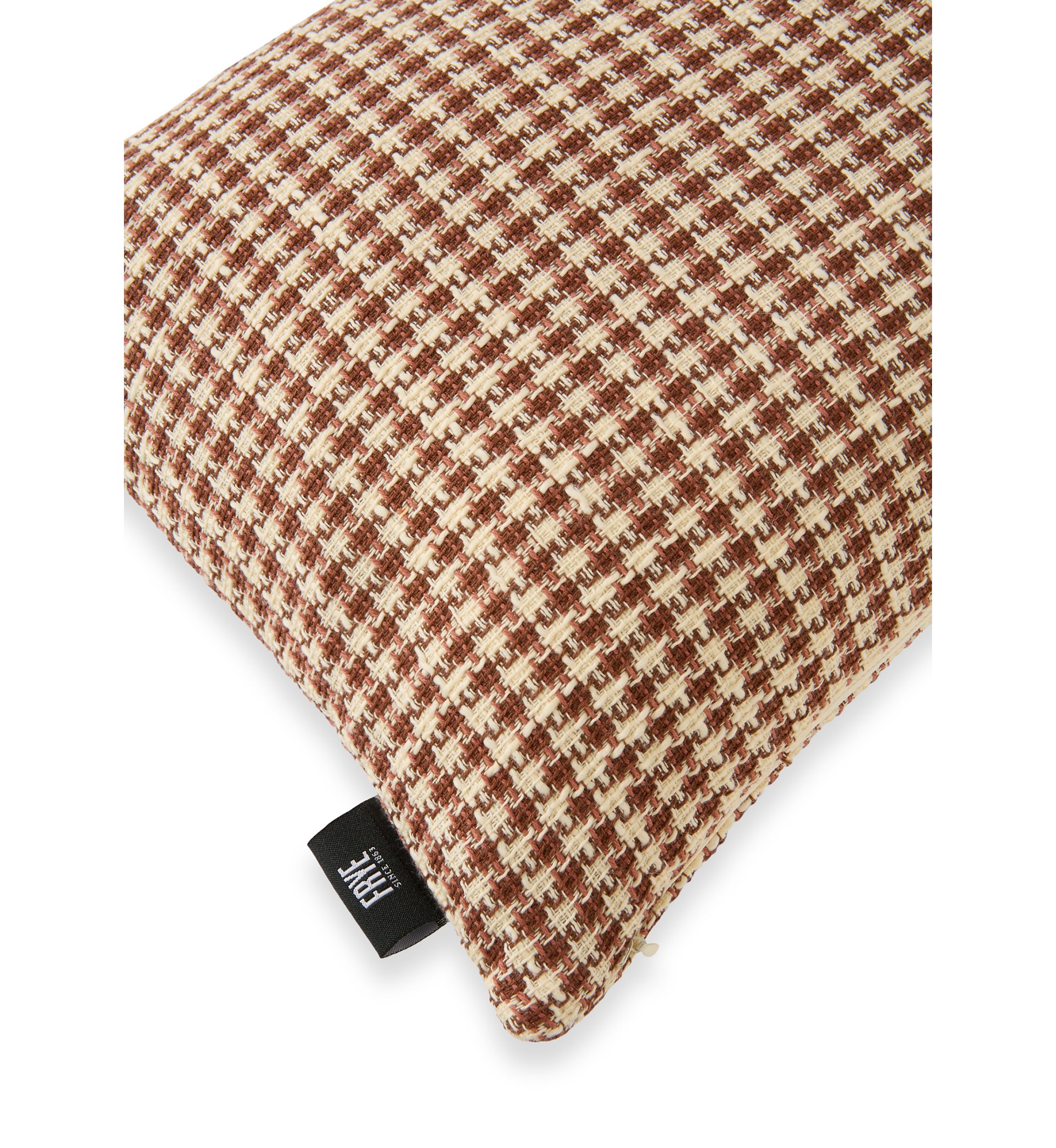 Cinnamon Woven Texture Decorative Throw Pillow