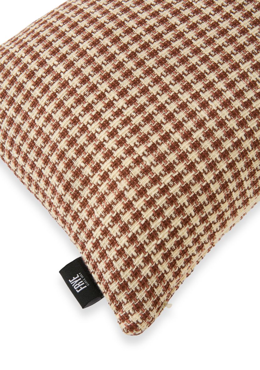 Cinnamon Woven Texture Decorative Throw Pillow