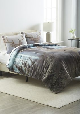 Mossy Oak Buck In The Mist 3-Piece Comforter Set