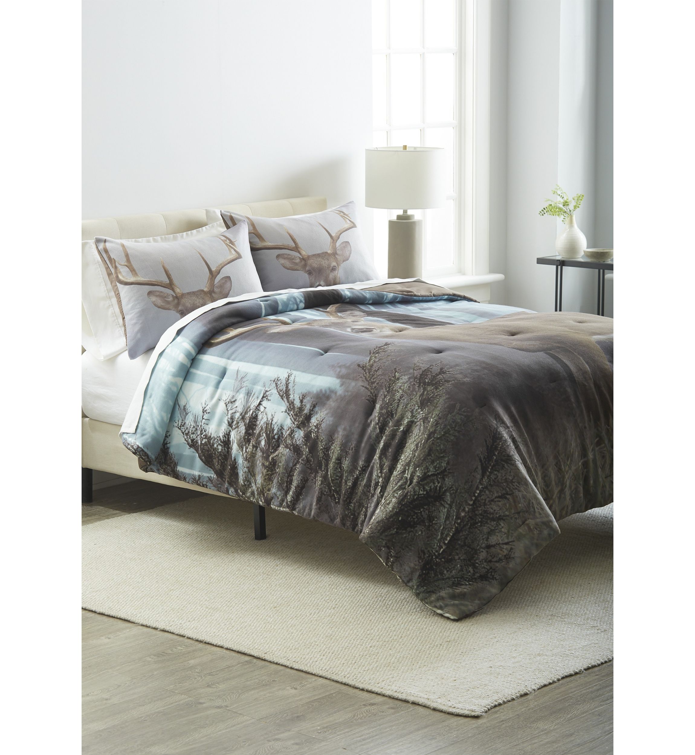Buck In The Mist 3-Piece Comforter Set