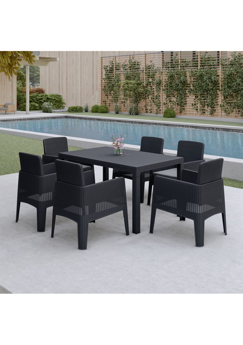 LUCCA 7 Piece Outdoor Dining Set