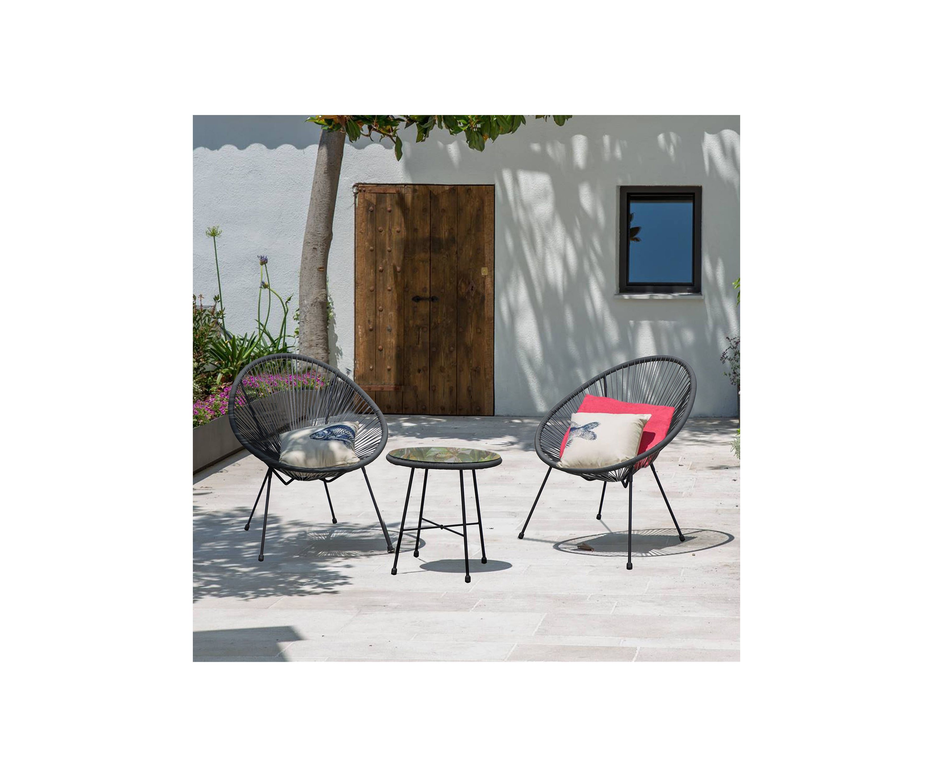 Sassio 3 piece Conversation Patio Set