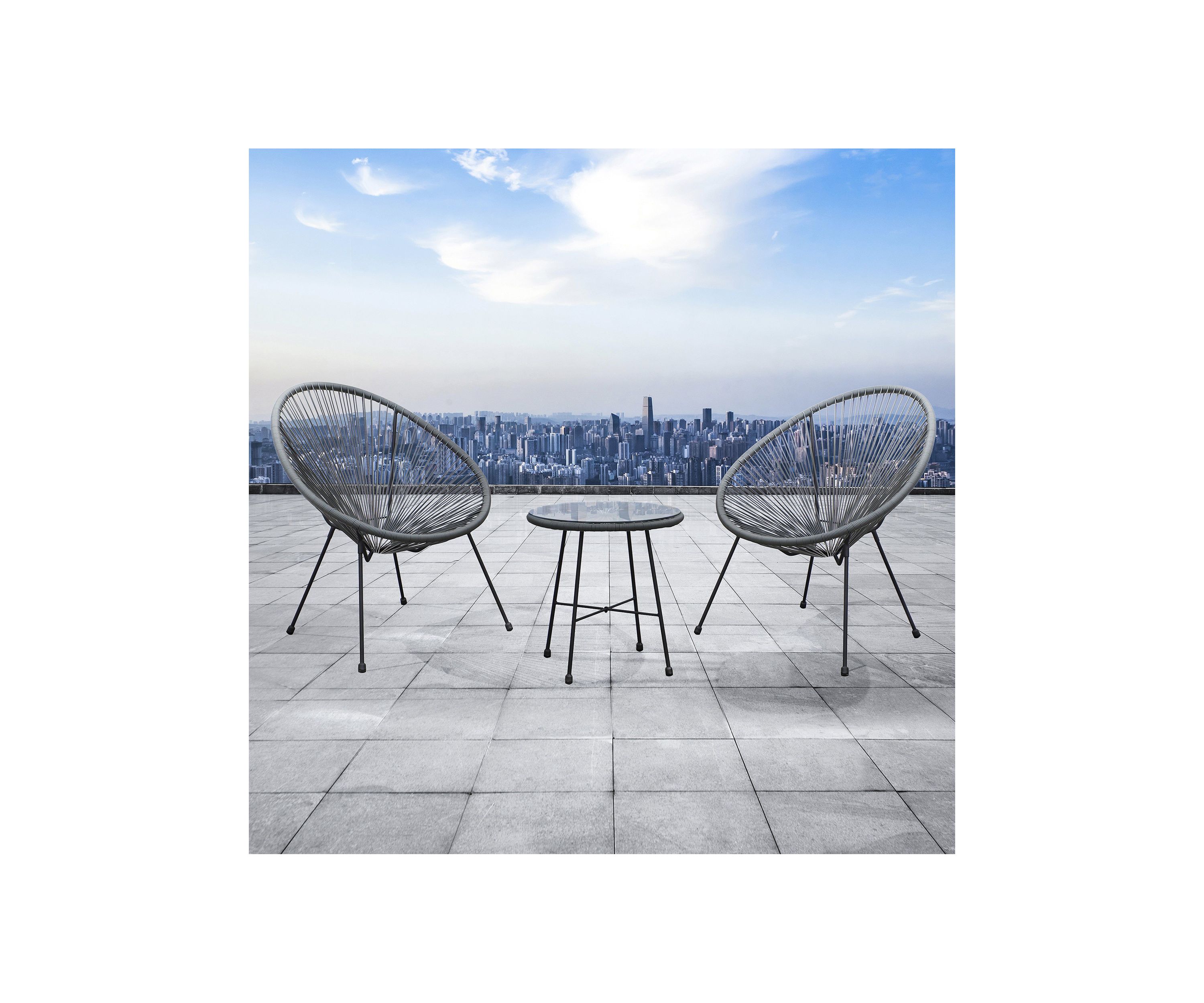 Sassio 3 piece Conversation Patio Set