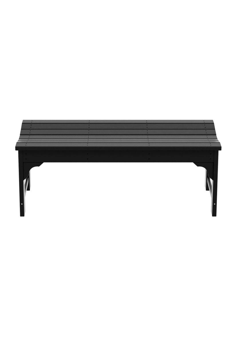 Outdoor All-Weather Backless Garden Bench