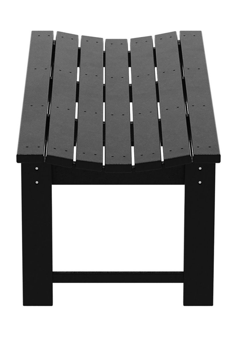 Outdoor All-Weather Backless Garden Bench