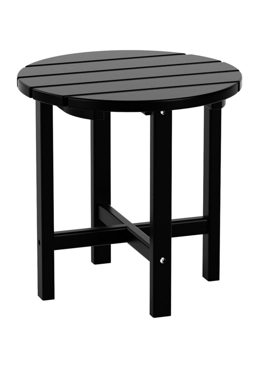 18" All-Weather Outdoor HDPE Adirondack Side Table