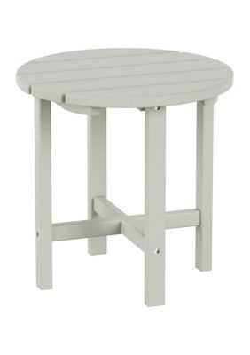 Westin Outdoor 18" All-Weather Outdoor HDPE Adirondack Side Table, Sand
