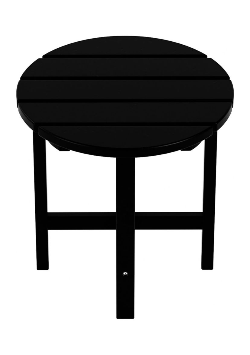 18" All-Weather Outdoor HDPE Adirondack Side Table
