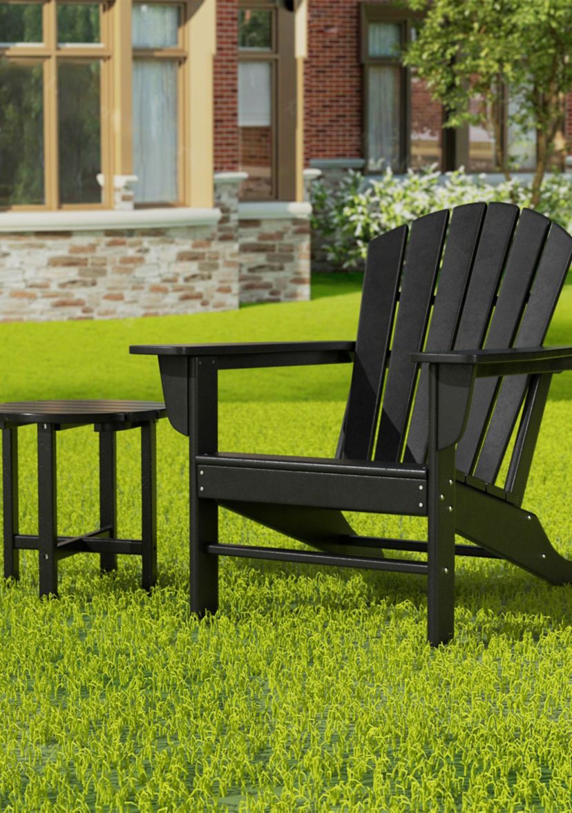 18" All-Weather Outdoor HDPE Adirondack Side Table