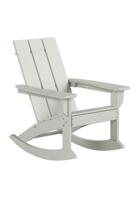 Westin Outdoor Modern Adirondack Outdoor Rocking Chair, Sand