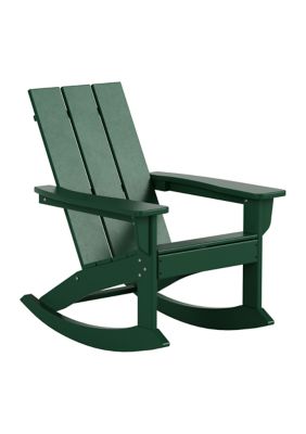 Westin Outdoor Modern Adirondack Outdoor Rocking Chair, Green