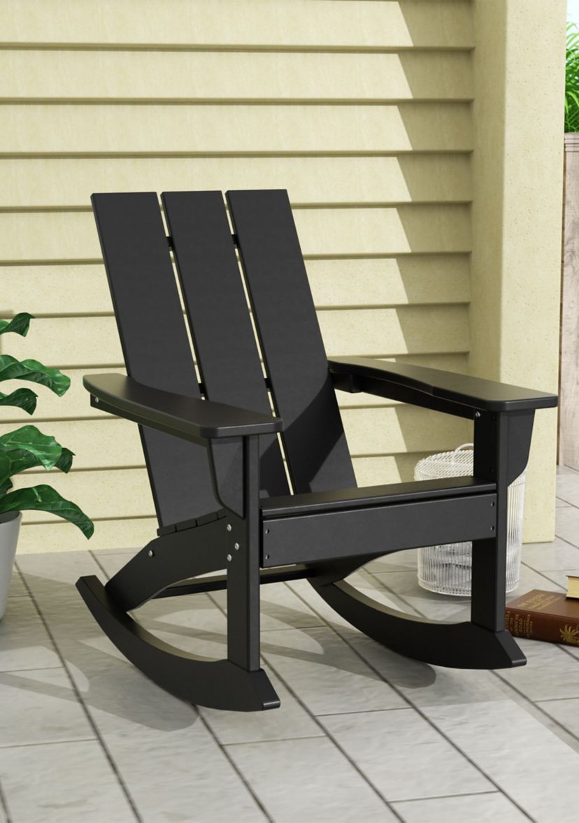 Modern Adirondack Outdoor Rocking Chair