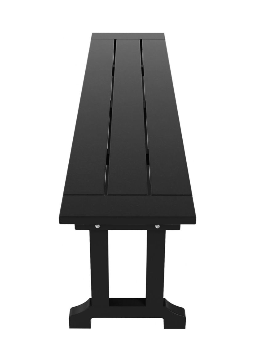 Outdoor All-Weather HDPE 65" Trestle Dining Bench