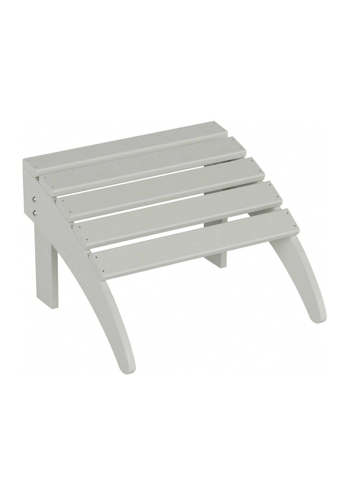 Outdoor All-Weather HDPE Slatted Adirondack Ottoman