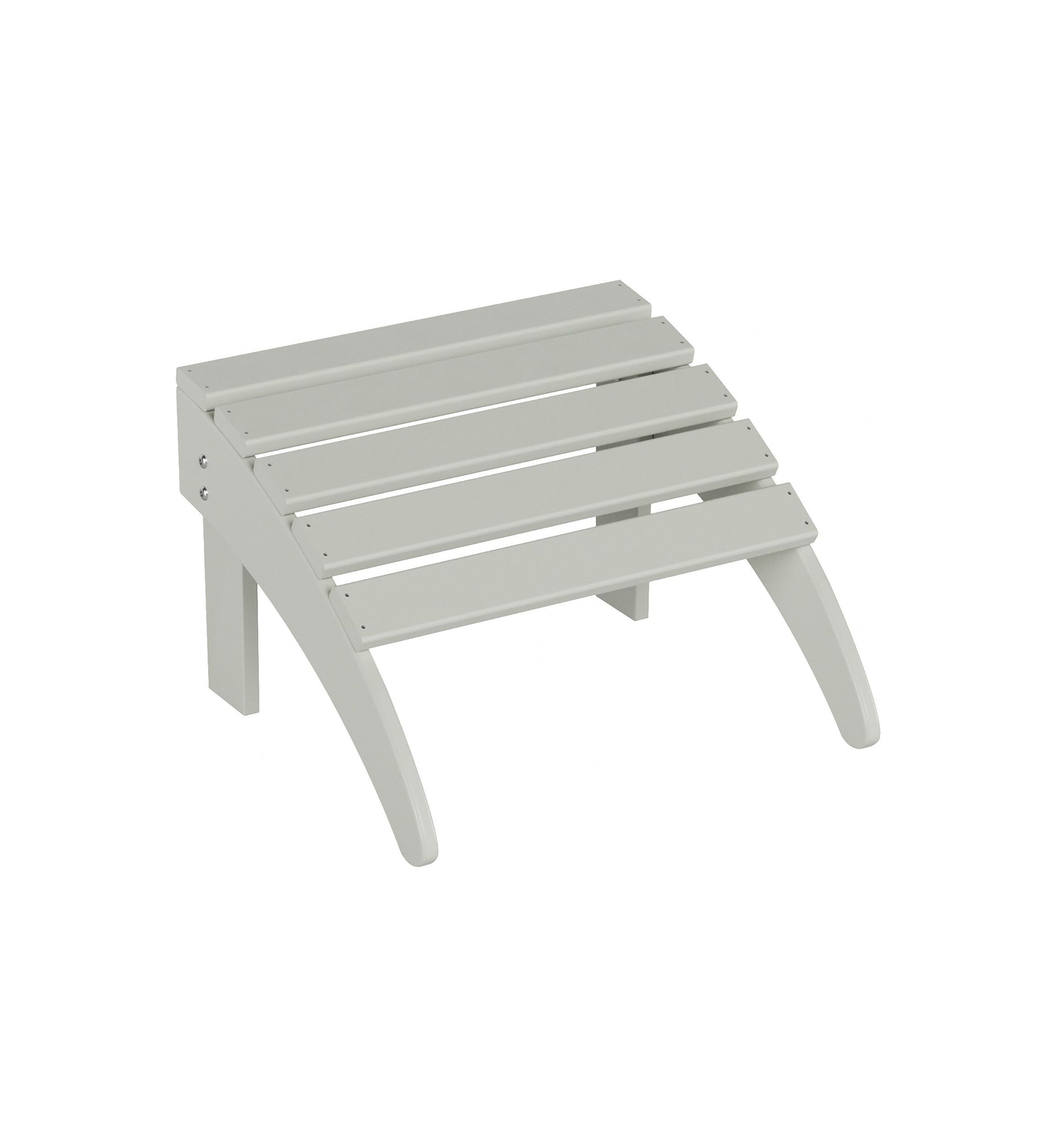 Outdoor All-Weather HDPE Slatted Adirondack Ottoman