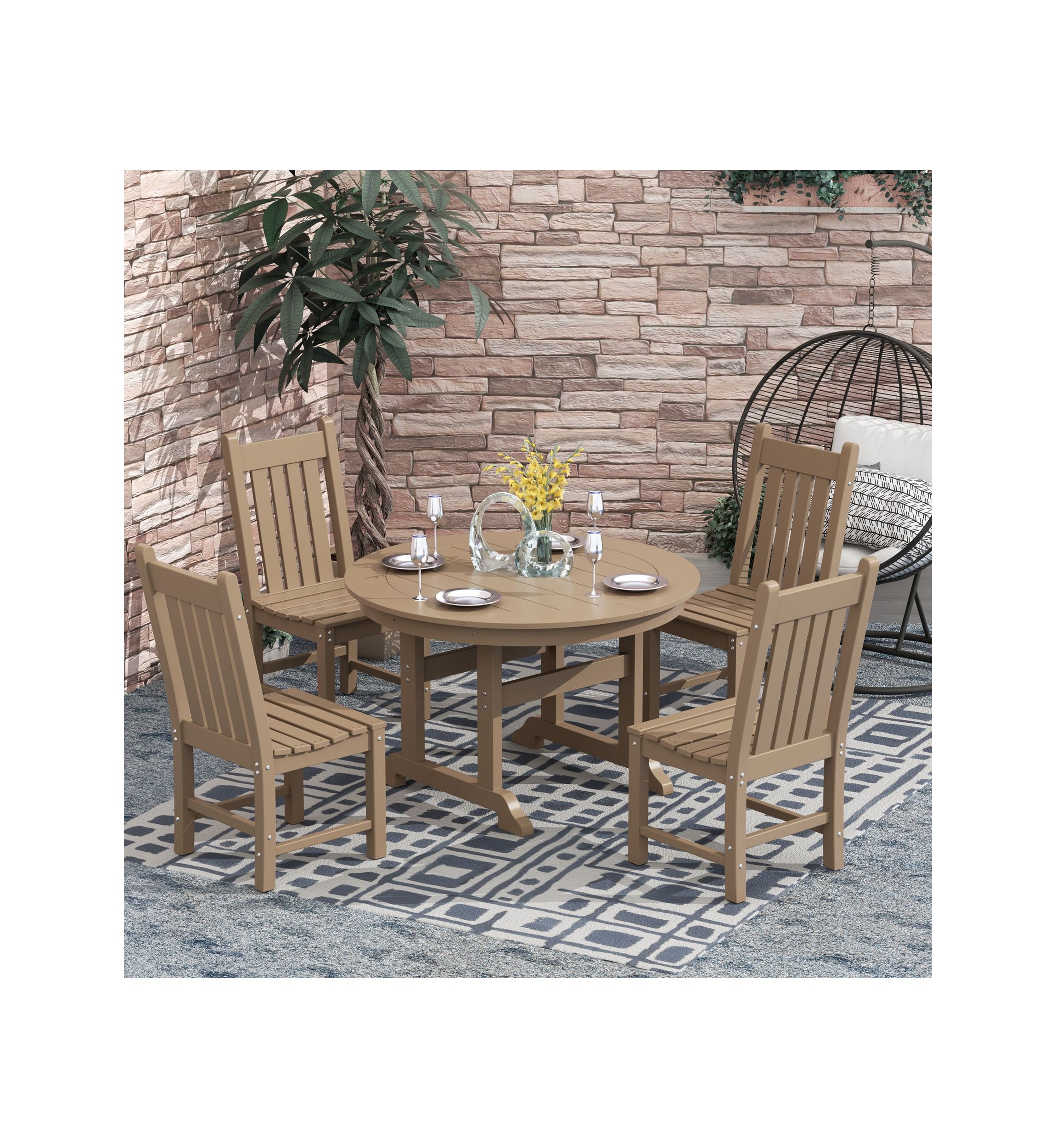 Outdoor All-Weather 43" Square Dining Table