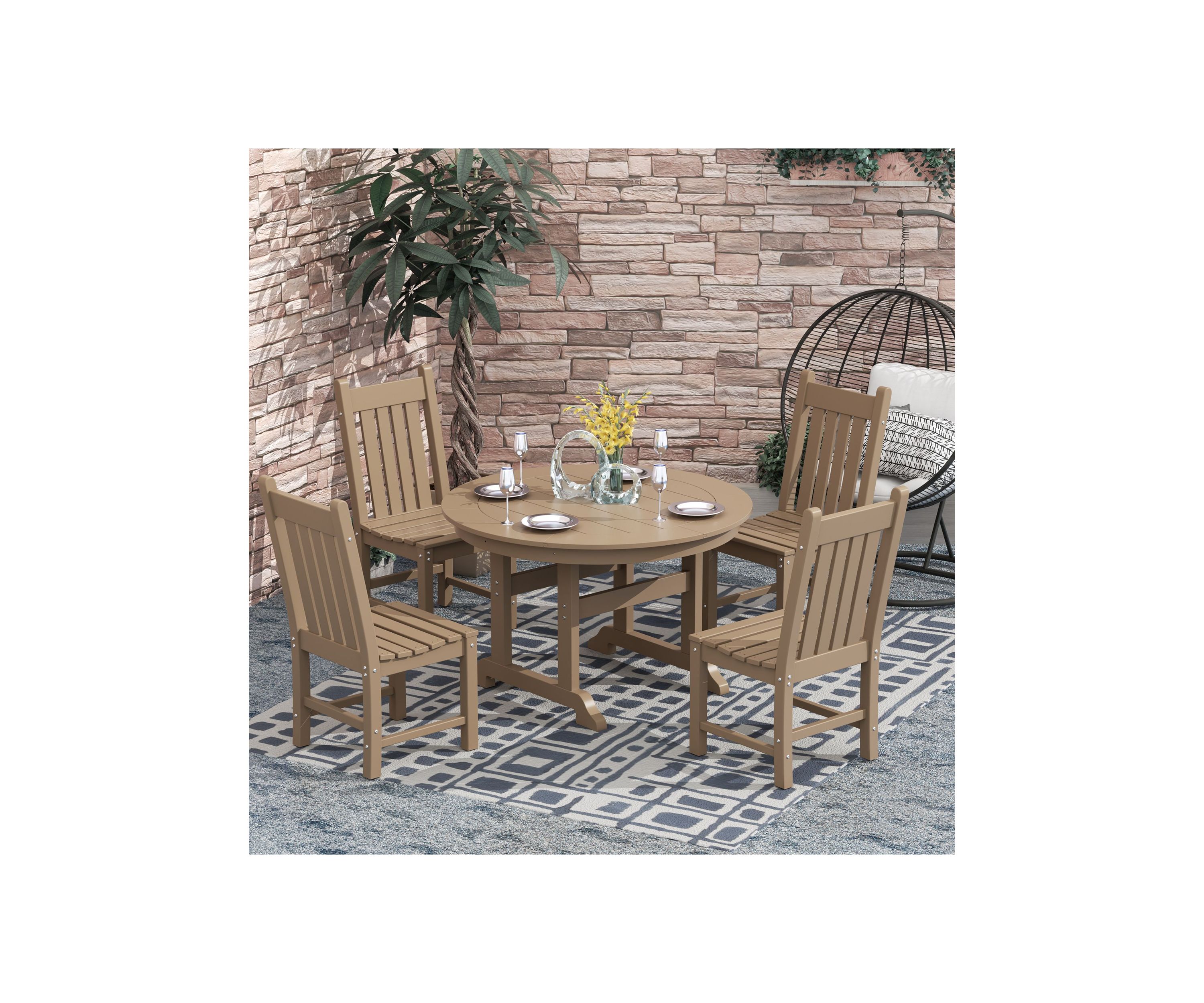 Outdoor All-Weather 43" Square Dining Table