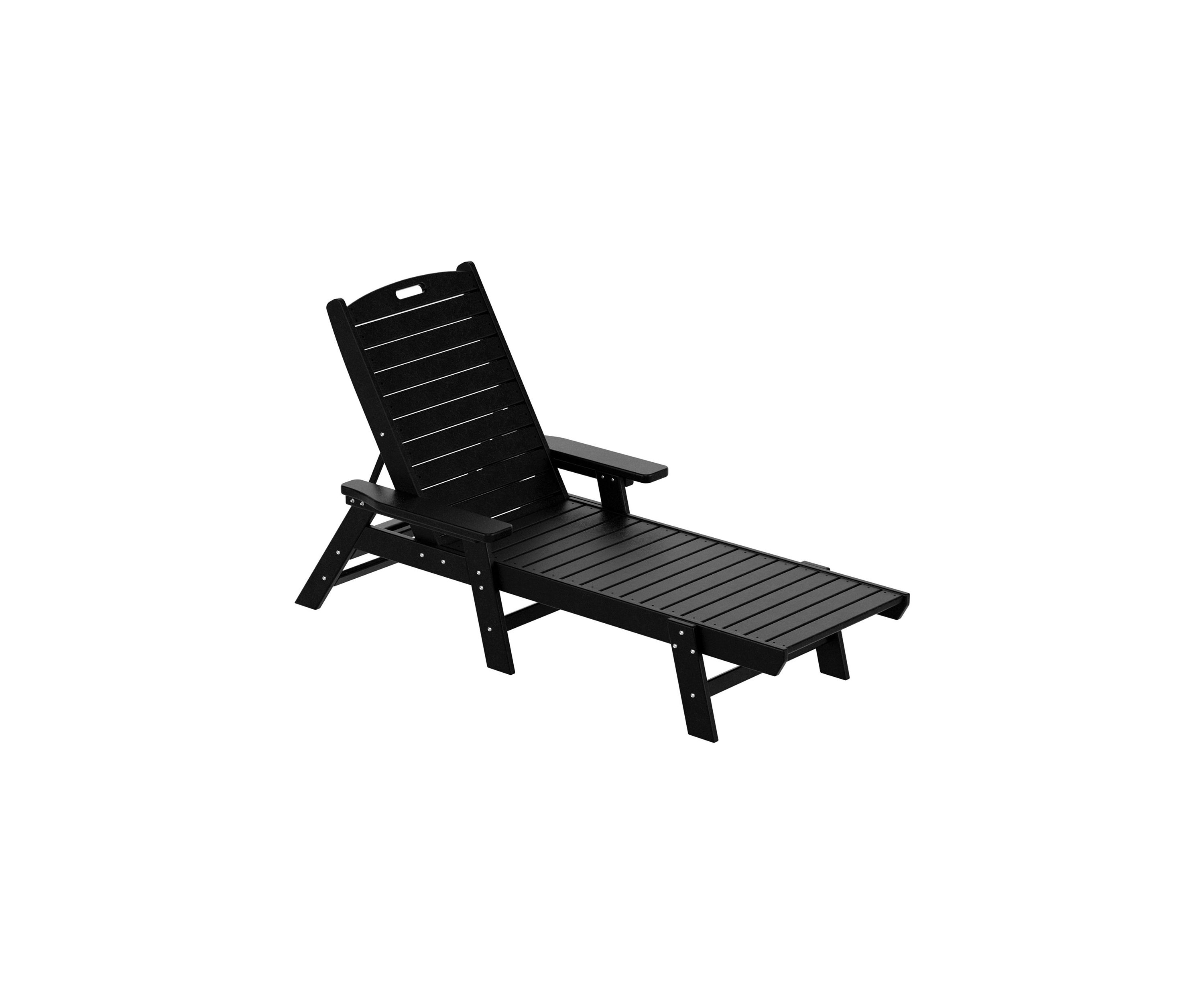 Outdoor All-Weather HDPE Reclining Chaise Lounge