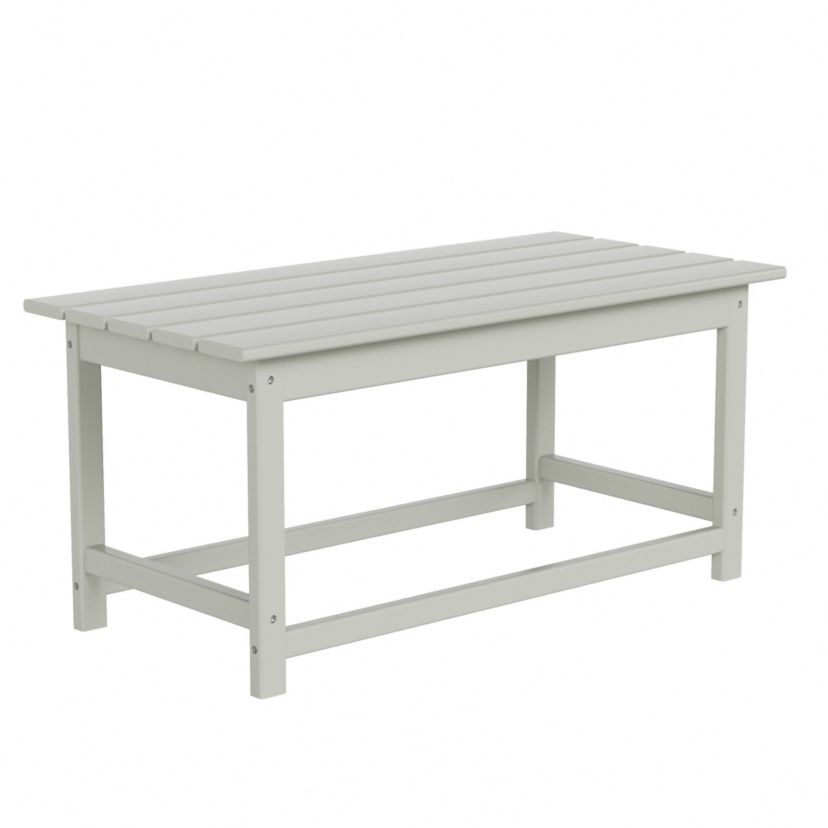 All-Weather Outdoor Rectangular HDPE Adirondack Coffee Table