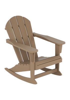 Westin Furniture Outdoor All-Weather HDPE Rocking Adirondack Chair