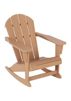 Westin Furniture Outdoor All-Weather HDPE Rocking Adirondack Chair