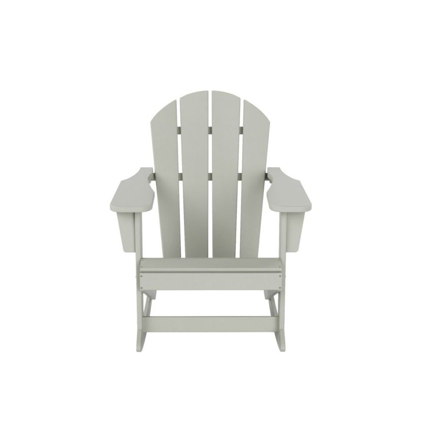 Outdoor All-Weather HDPE Rocking Adirondack Chair