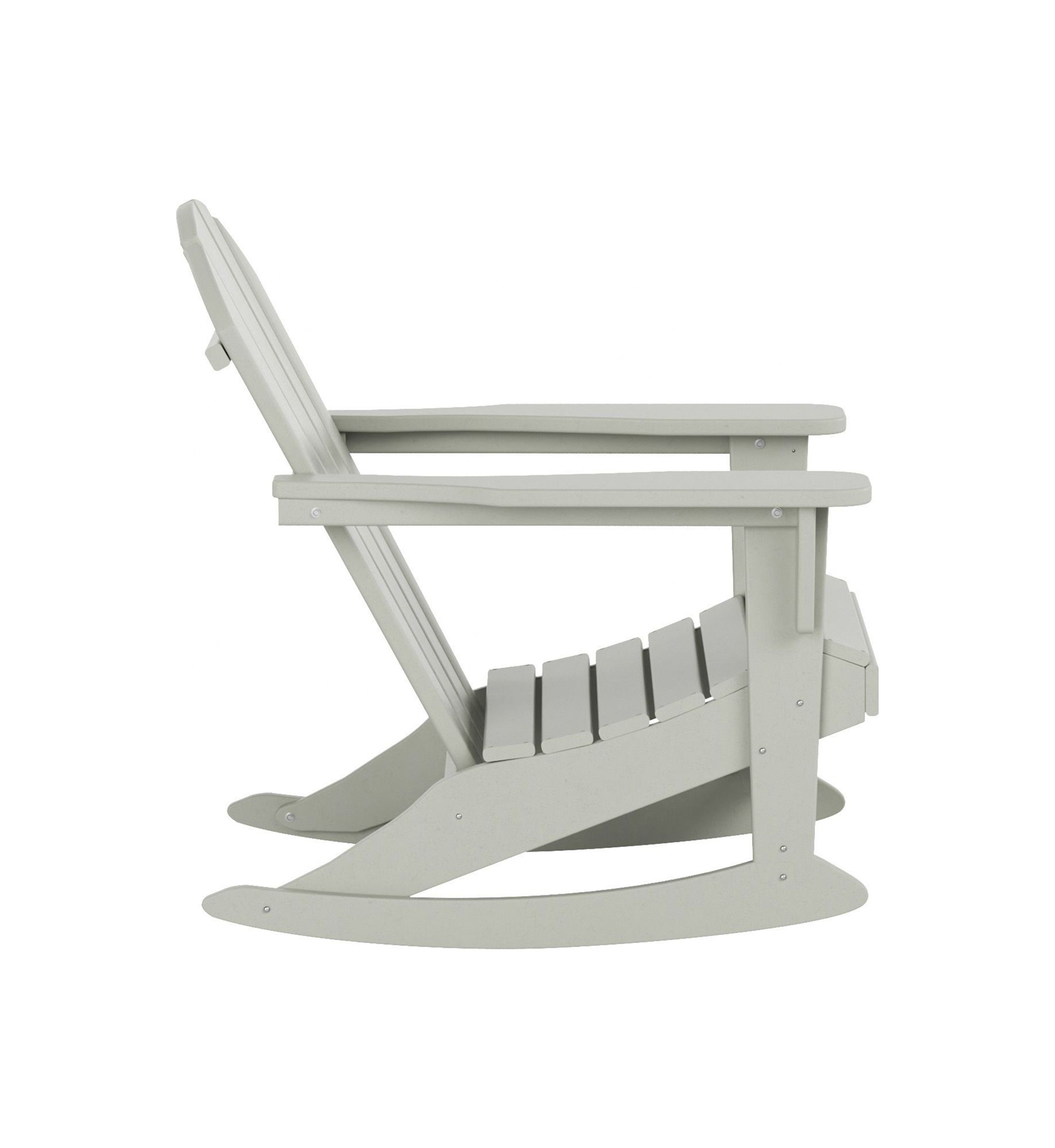 Outdoor All-Weather HDPE Rocking Adirondack Chair