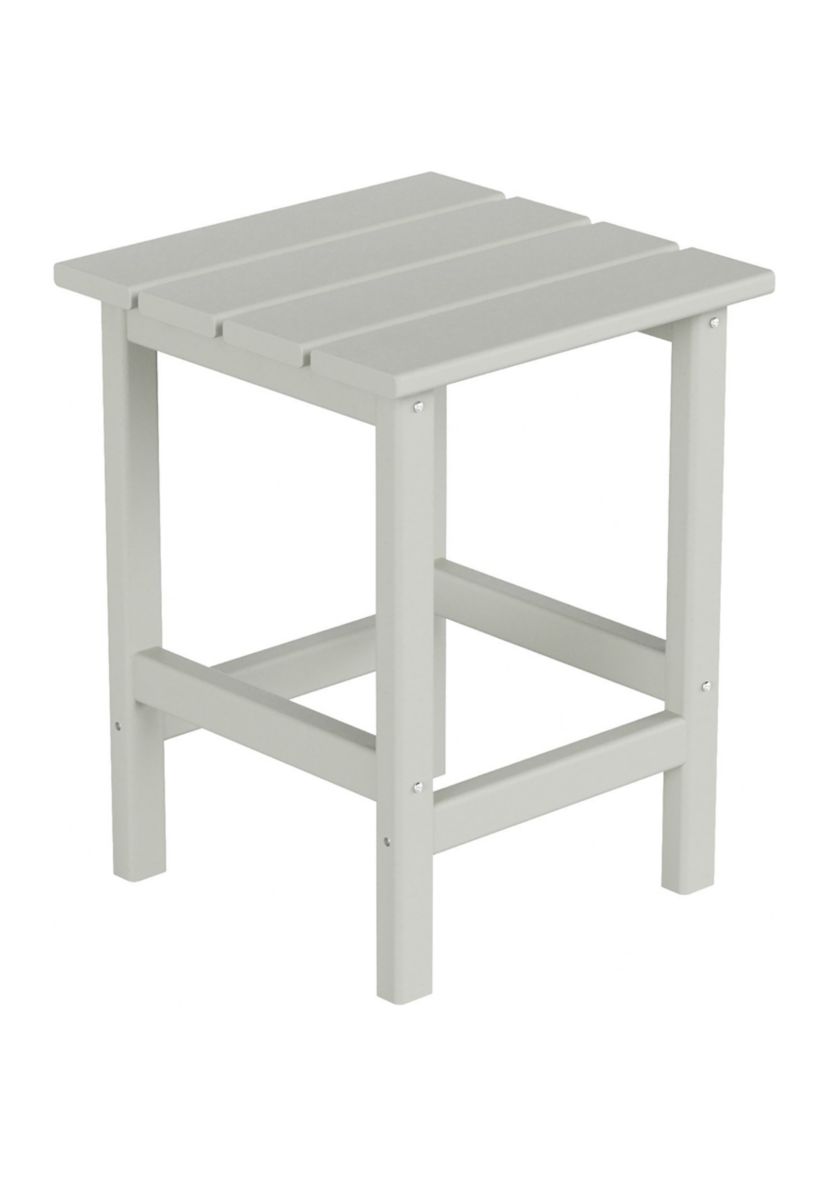 All-Weather Outdoor Square HDPE Adirondack Side Table