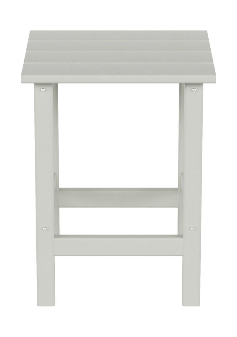 All-Weather Outdoor Square HDPE Adirondack Side Table