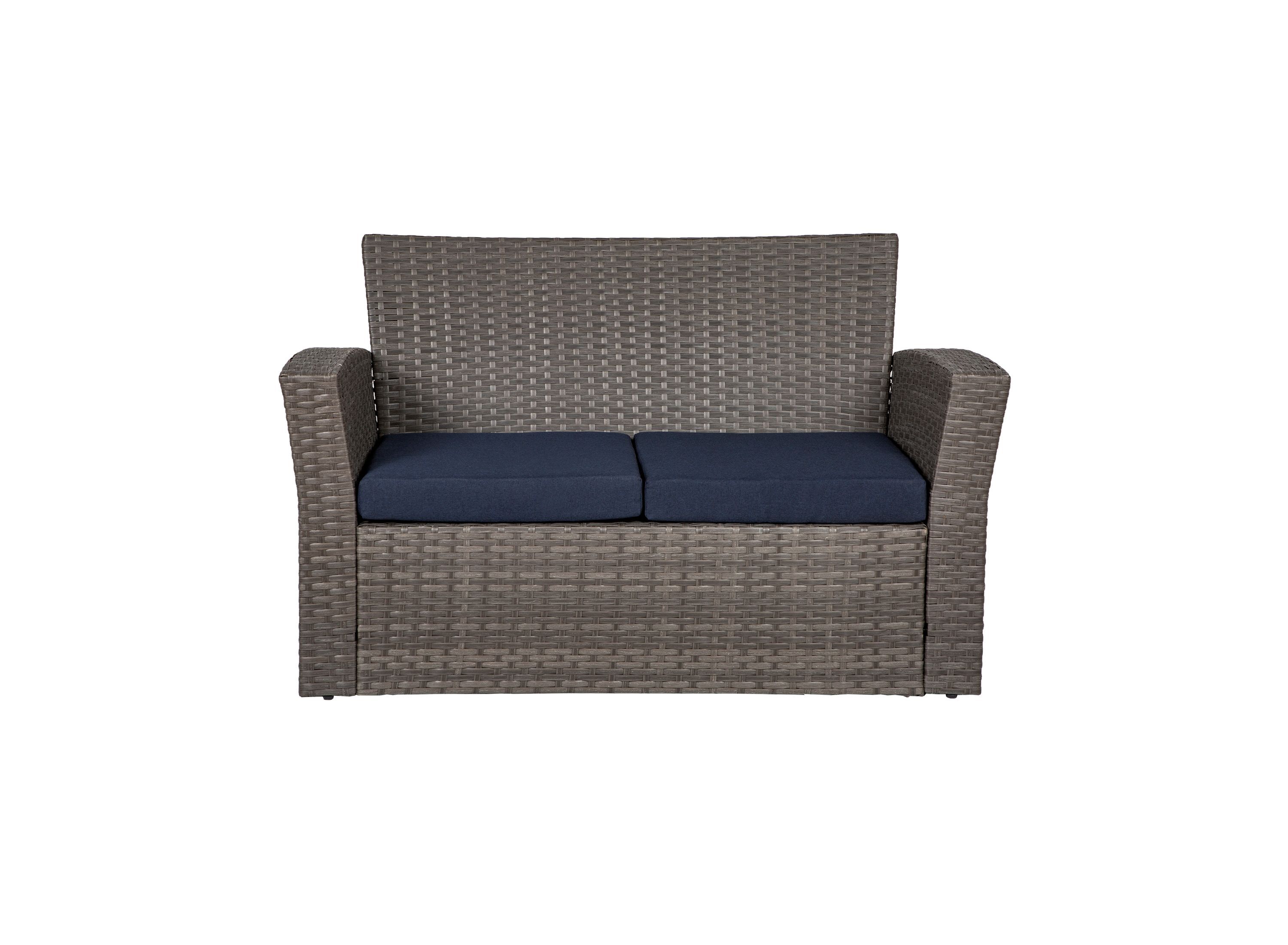 4-Piece Conversation Outdoor Patio Sofa Set with Cushions