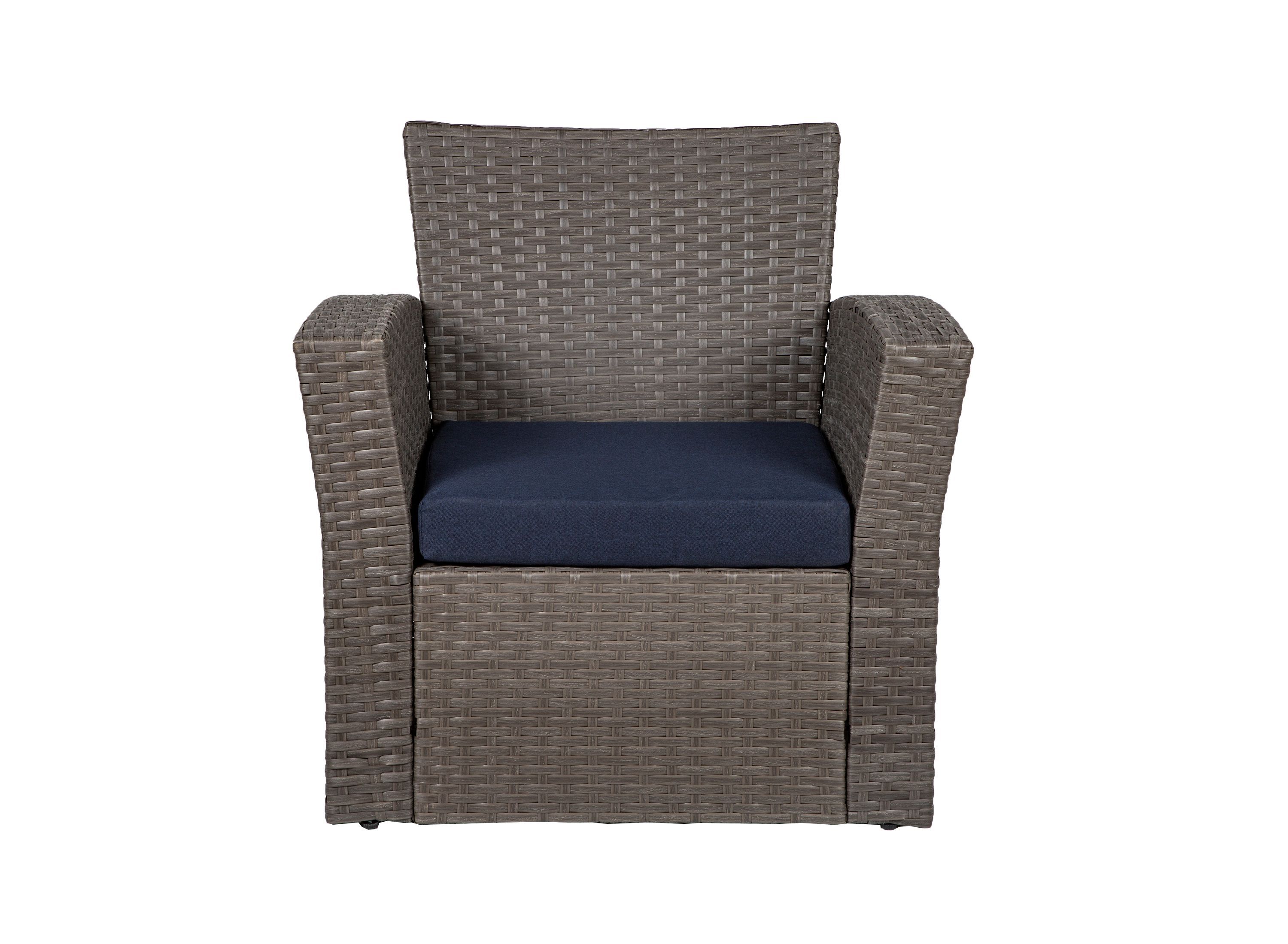 4-Piece Conversation Outdoor Patio Sofa Set with Cushions