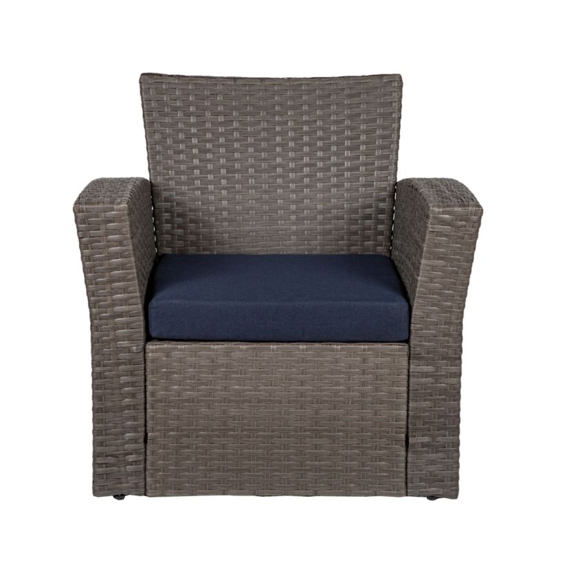 4-Piece Conversation Outdoor Patio Sofa Set with Cushions