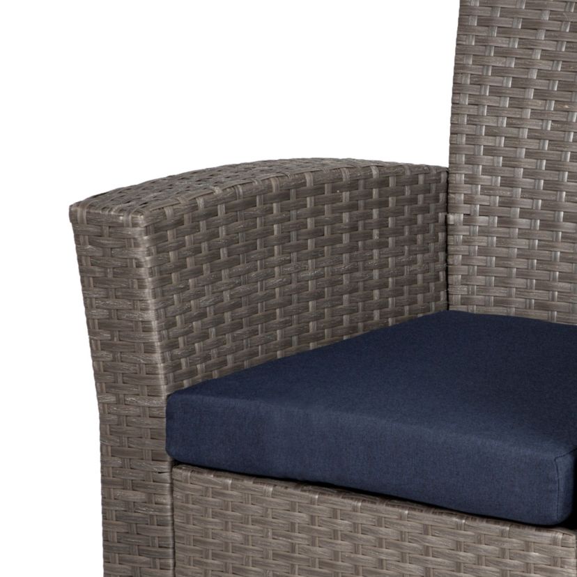 4-Piece Conversation Outdoor Patio Sofa Set with Cushions