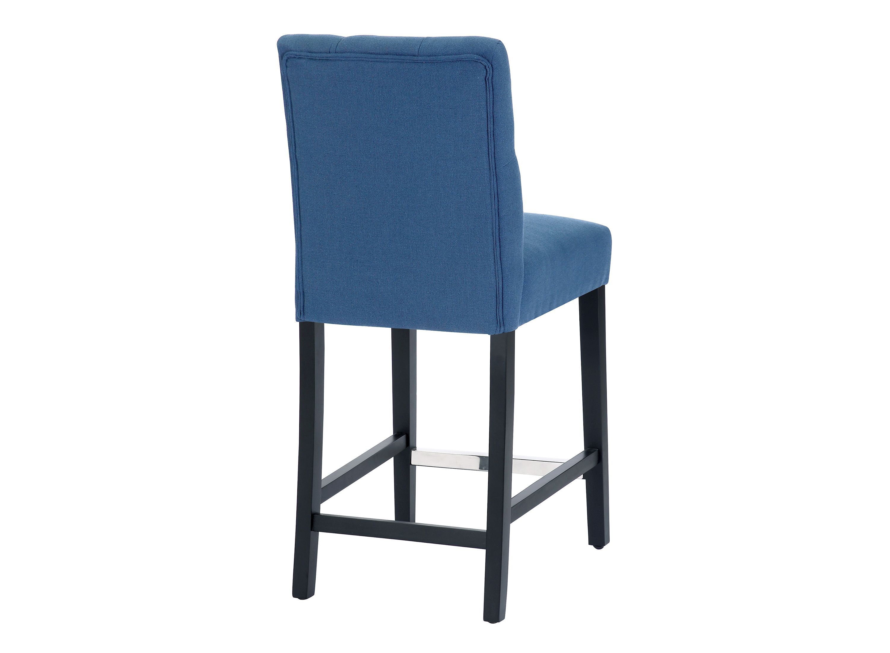 24" Linen Fabric Tufted Upholstered Bar Stool